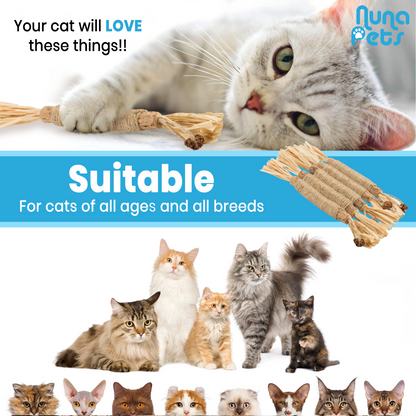 NunaPets® Natural Silvervine Dental Cat Chew Stick