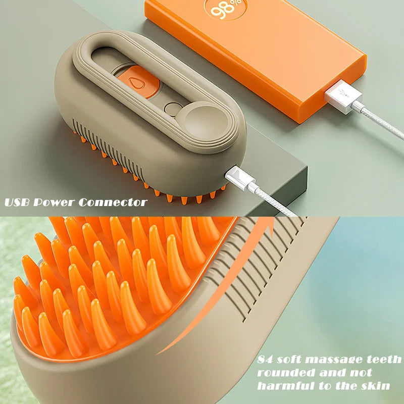 NunaPets® Steamy Cat Brush
