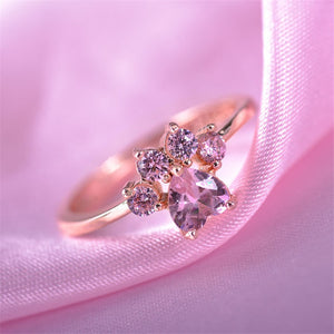 CatPaw™ Cute Crystal Ring